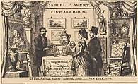 Trade Card for Samuel P. Avery--Fine Art Room, George Cruikshank  British, Etching