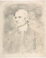 Captain Downman, the artist's brother, John Downman British, Welsh, Black chalk, brush and gray wash