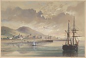 Valentia in 1857-1858 at the Time of the Laying of the Former Cable, Robert Charles Dudley British, Watercolor over graphite with touches of gouache (bodycolor)