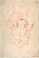Study for a Triton (recto); Anatomical Studies ? (verso), Gian Lorenzo Bernini (Italian, Naples 1598–1680 Rome), Red chalk, the background tinted with an almost imperceptible pale brown wash, framing lines in pen and brown ink (recto); black chalk (verso)