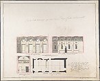 Plan "della nuova Galleria", Giovanni Battista Silvestri Italian, Pen and ink, wash. On paper of O. & I. Honig