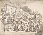 An Irish Howl, Thomas Rowlandson  British, Pen and brush, with two different inks