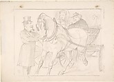 Easing the Curb, Sir John Tenniel British, Graphite