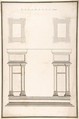 Entrance Portal: Plan and Elevation, Each Pier Consisting of Two Pilasters, Antonio Maria Visentini Italian