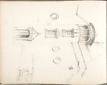 Sketch Book, Ernest Flagg (American, Brooklyn, New York 1857–1947), Graphite