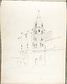 Sketch Book, Ernest Flagg (American, Brooklyn, New York 1857–1947), Graphite
