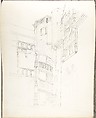 Sketch Book, Ernest Flagg (American, Brooklyn, New York 1857–1947), Graphite