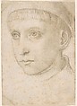 Head of a Boy, Attributed to Master of the Legend of Saint Ursula (Netherlandish, active ca. 1470–90), Metalpoint