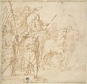 Roman Triumph, Taddeo Zuccaro Italian, Pen and brown ink, brush and brown wash
