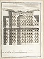 Elevation of the Interior of a Columbarium, Pietro Paolo Coccetti (Cocchetti) Italian, Pen and brown ink, brush and gray wash, over ruling in graphite