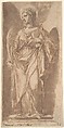 Saint Apollonia of Alexandria, Anonymous, Italian, Roman-Bolognese, 17th century  Italian, Pen and brown ink, brush and brown wash