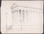 Maison Carrée, Nîmes, Ernest Flagg  American, Graphite