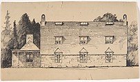 Stone House in the French Medieval style, Side Elevation (possibly for Dongan Hills, S. I.), Ernest Flagg  American, Ink