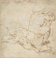 Sisyphus and Tantalus, Anonymous, Italian, 16th century Italian, Pen and brown ink