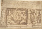 Frieze, Anonymous, Italian, 16th century Italian, Pen and brown ink