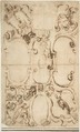 Sketch for Ceiling Decoration, Anonymous, Italian, 16th century Italian, Pen and brown ink