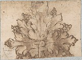 Architectural Detail, Anonymous, Italian, 16th century  Italian, Pen and brown ink, washed