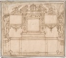 Wall Decoration, Anonymous, Italian, 16th century Italian, Pen and brown ink