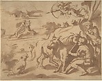 Europa, Anonymous, Italian, 16th century (Italian, active Central Italy, ca. 1550–1580), Pen and brown ink, brush and brown wash