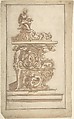 Design for a Lectern, Anonymous, Italian, 16th century  Italian, Pen and brown ink, brush and brown wash