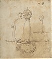 Two Designs for the Hilt of a Sword (recto); Two Designs for Helmets (verso), Anonymous, Italian, mid-16th century, Pen and brown ink, brush with brown and gray wash