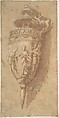 Design for a Decorative Vessel, Anonymous, Italian, 16th century Italian, Pen and light brown ink, brush and light brown wash, highlighted with white gouache