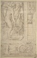 Venus Bathing, Anonymous, French, School of Fontainebleau, 16th century French, Pen and black and brown inks with graphite