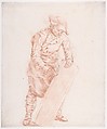 A Carpenter at Work, Jan Josef Horemans the Elder Flemish, Red chalk over black chalk