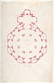 Design for a Church with a Central Octagonal Plan, Anonymous, Italian, 16th to early 17th century, Pen and light brown ink, brush with brown and pink watercolor, some brown wash (later retouching), on parchment; framing lines in pen and brown ink