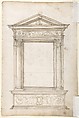 Design for an Octagonal Table and Top (recto); Design for Altar or Tomb Monument (verso), Anonymous, Italian, 16th century (Italian, active Central Italy, ca. 1550–1580), Pen and brown ink, brush and gray-brown wash (recto); pen and brown ink, brush and brown wash (verso)