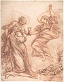 The Agony in the Garden, Anonymous, Italian, 17th or 18th century  Italian, Red chalk, pen and brown ink, brush and brown wash on cream laid paper