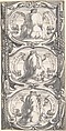 Designs for Book Illustrations, Anonymous, Netherlandish, 16th century, Pen and black ink, brush and gray wash.  Some traces of black chalk. Some incised for transfer.