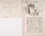 Letter to Theo Hanon, from Rops, signed Fély, Félicien Rops (Belgian, Namur 1833–1898 Essonnes), Pen and brown and black ink