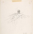 Study for Uylenspiegel, Félicien Rops (Belgian, Namur 1833–1898 Essonnes), Graphite