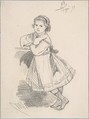 Little Girl, Félicien Rops (Belgian, Namur 1833–1898 Essonnes), Graphite