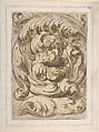 Acanthus Scroll, Anonymous, Italian, 17th century  Italian, Brush and brown wash, over graphite or black chalk