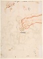 Holy Family with St. John the Baptist (recto); Study of a Foot (verso), Anonymous, Italian, 17th century, Pen and brown ink over black chalk (recto); red chalk (verso)