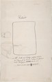 Sketches of Six Heads in Profile (caricatures?) (recto); Sketch of Head and Blank Rectangle (verso), Félicien Rops (Belgian, Namur 1833–1898 Essonnes), Graphite and black chalk on paper