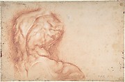 The Virgin Adored by Saints (recto); Study of the Torso Belvedere (verso), Peter Paul Rubens (Flemish, Siegen 1577–1640 Antwerp), Pen and brown ink (recto); red chalk (verso)