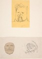 Notebook with sketches and notes, Félicien Rops (Belgian, Namur 1833–1898 Essonnes), Graphite