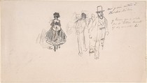 Notebook with sketches and notes, Félicien Rops (Belgian, Namur 1833–1898 Essonnes), Graphite
