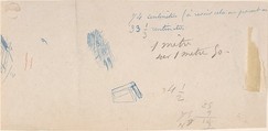 Notebook with sketches and notes, Félicien Rops (Belgian, Namur 1833–1898 Essonnes), Graphite
