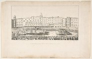 An Execution of Seven Boores Rebels in Lintz, June 16, 1636, Anonymous, British, 19th century, Etching