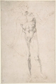 Standing Male Nude Holding a Bow ("Poynter Apollo"), Albrecht Dürer German, Pen and brown and black ink