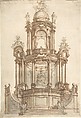 Designs for a Theatrum Sacrum, Anonymous, Italian, North Italy, 18th century  Italian, Pen and brown ink, brush and brown and gray wash
