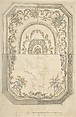 Au Choix Design for a Ceiling, Anonymous, Italian, 18th century or early 19th century Italian, Pen and black ink, brush with gray wash and watercolor, over graphite