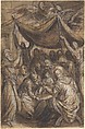 The Circumcision, Hans Mielich (German, Munich 1516–1573 Munich), Brush and brown ink, brown wash, white and yellowish bodycolor