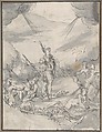 Allegorical Scene (Temptations of a Wealthy Man?), Master of the Stockholm Wolf Huber Copies, Pen and black ink, brush and gray wash