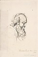 Bearded Man, Christoph Joseph Werner (German, ca. 1670–1750 Dresden), Brush and brown ink