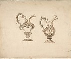 Two Vases, Anonymous, Italian, 18th century  Italian, Ink and wash